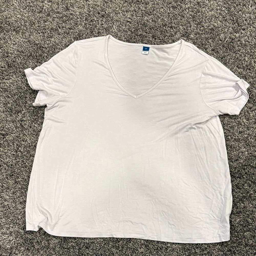 Old Navy Light Purple Short Sleeve Tee